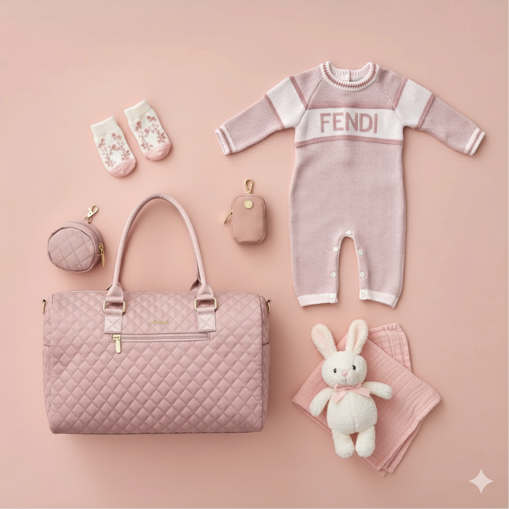 The First Class Beige: Luxury Large-Capacity Travel Diaper Bag