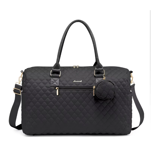 The First Class Black: Luxury Large-Capacity Travel Diaper Bag