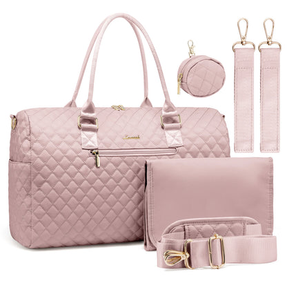 The First Class in Rose: Luxury Large-Capacity Travel Diaper Bag