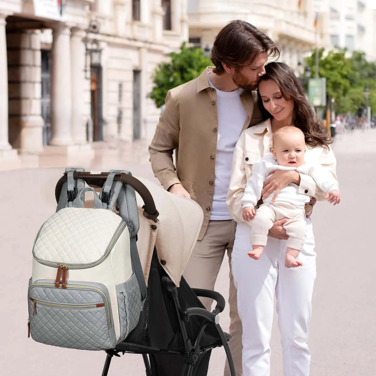 The ZChelsea Quilted Diaper Backpack