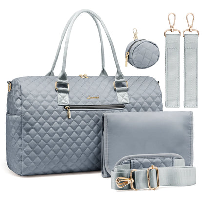 The First Class in Shadow Blue: Luxury Large-Capacity Travel Diaper Bag