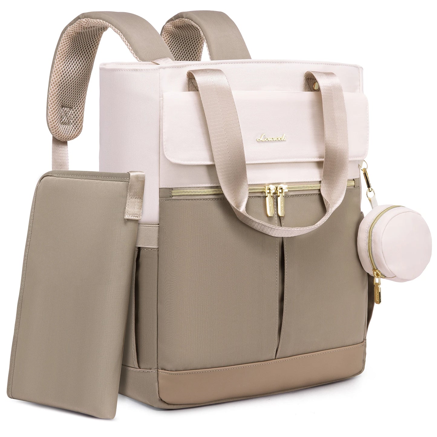 Wholesale Multifunctional Baby Diaper Tote Bags With Changing Pad Pacifier Case Fashion Travel Diaper Backpacks for Mom Dad