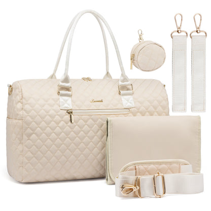 The First Class Black: Luxury Large-Capacity Travel Diaper Bag
