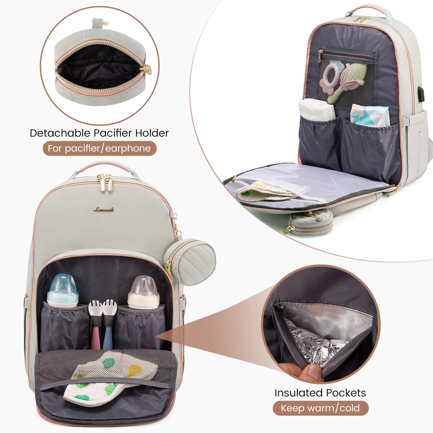 The Serena in Green: Executive Mom's Multi-System Backpack