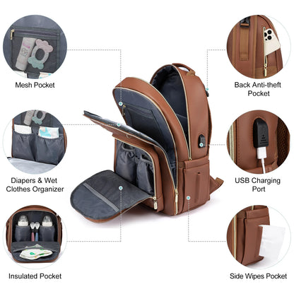 The Serena Collection: Executive Mom's Multi-System Backpack