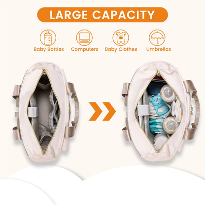 Wholesale Multifunctional Baby Diaper Tote Bags With Changing Pad Pacifier Case Fashion Travel Diaper Backpacks for Mom Dad