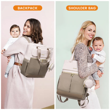 Wholesale Multifunctional Baby Diaper Tote Bags With Changing Pad Pacifier Case Fashion Travel Diaper Backpacks for Mom Dad