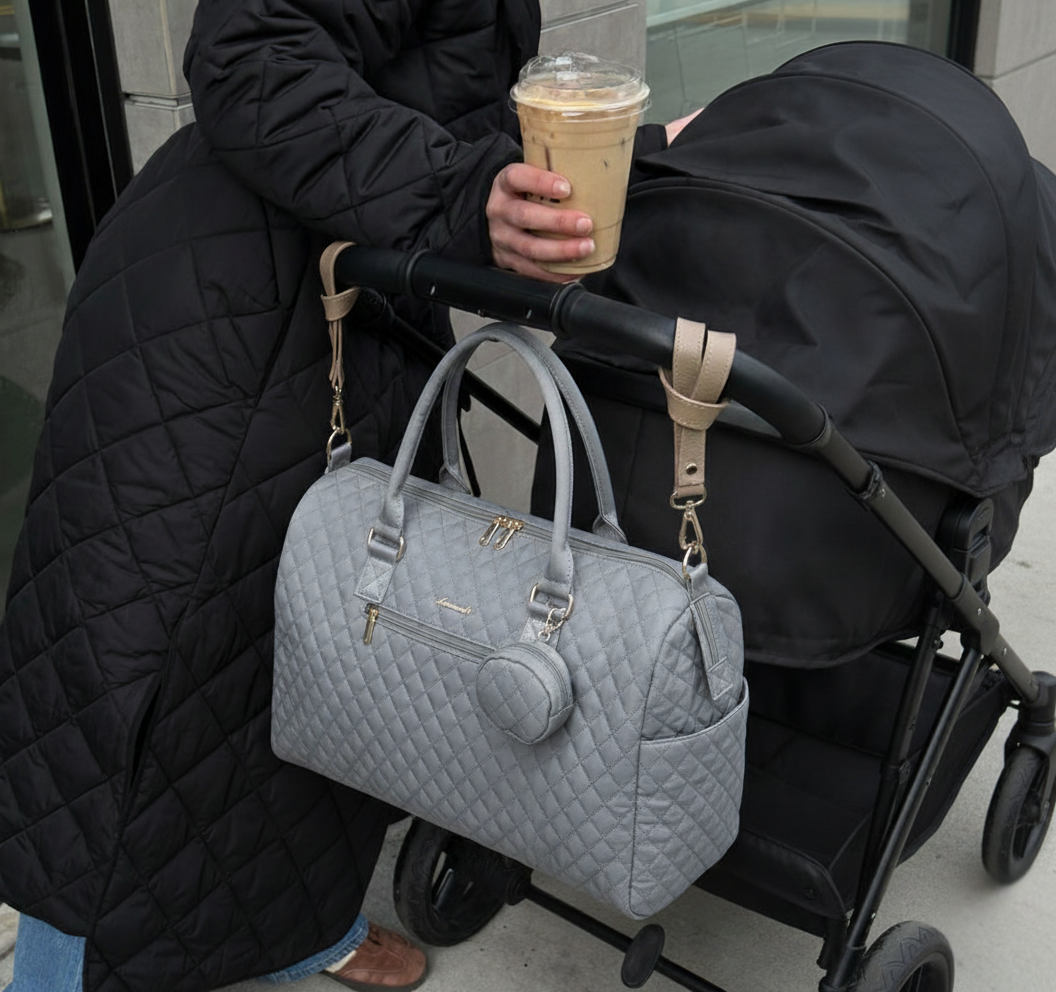 The First Class in Rose: Luxury Large-Capacity Travel Diaper Bag